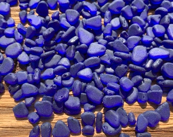 4-10mm very tiny sea glass blue sea glass bulk sea glass cobalt blue medium l