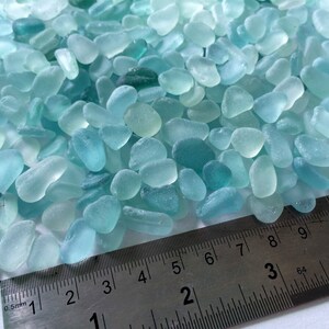 10-15mm seafoam sea glass sea foam sea glass crafts sea glass light aqua sea foam image 4