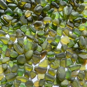 3-10mm very tiny seaglass bulk sea glass lot olive green sea glass olive colors craft quality irregular shape