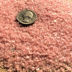 Pink Opaque non transparent Micro Glass 1-3mm Pink Glass Filler Glass fill Pink Crushed Glass dust pink opaque glass chips Resin Crafts