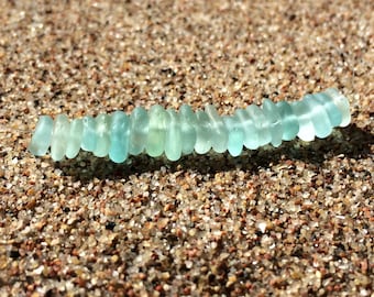 4-10 mm zeer kleine geboorde glaskralen kleine zeeglas zeeschuim blauwe groenblauw sieraden glazen gat geboorde glaskralen kleine kraal sieraden
