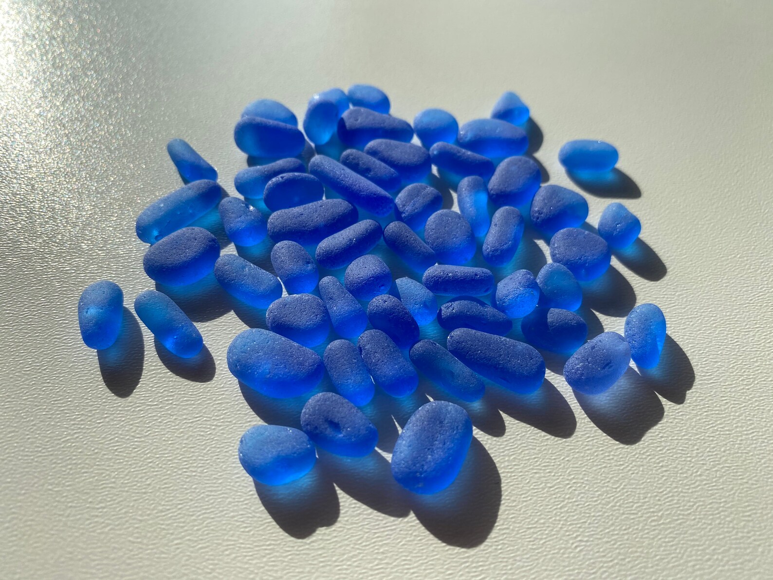 10-15mm 0.40.6 Blue glass stones blue jewelry | Etsy