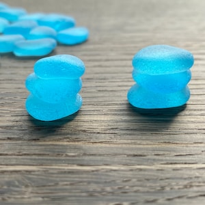 14-18mm blue sea glass blue sea glass jewelry stones blue tumbled glass