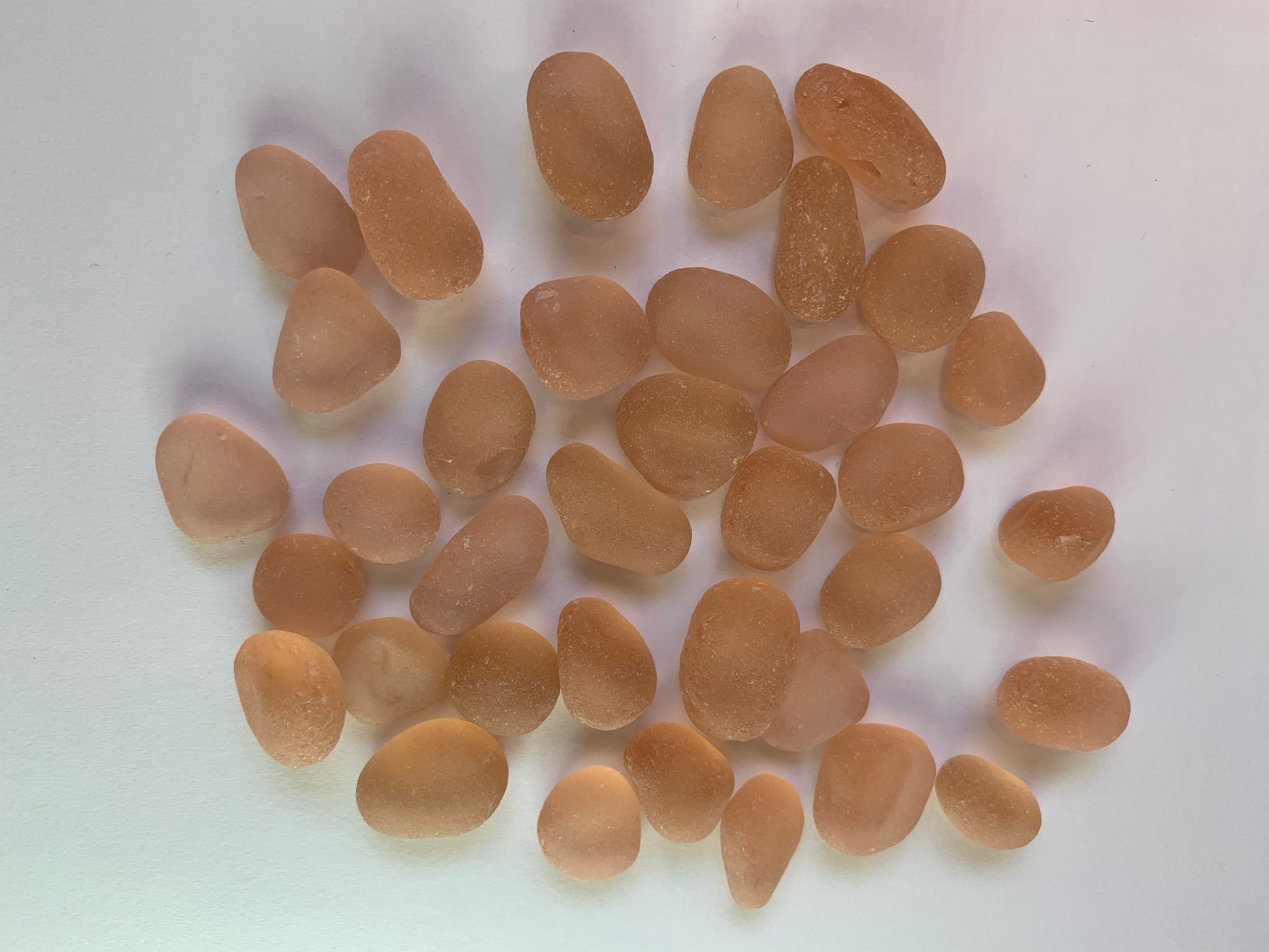 Set of 36 1320mm pink glass pebbles sea glass pink glass Etsy