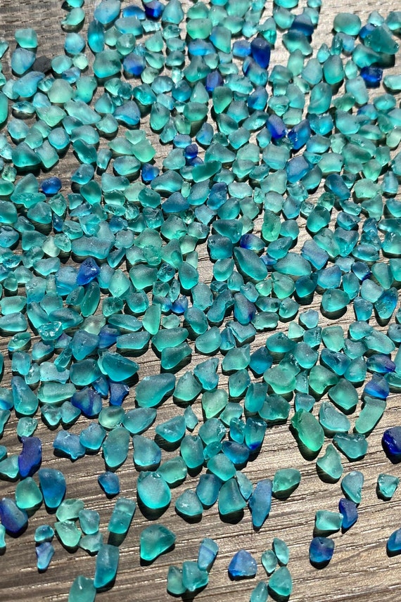 3-5mm Super Tiny Sea Glass Chips Green Turquoise Jewelry Making Supplies  Mosaic Miniature Glass Crafts Glass Micro Decorating Glass Mini 