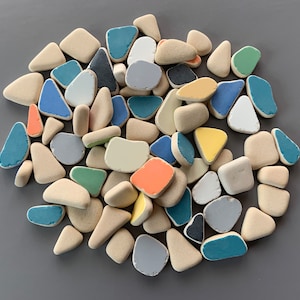 15-20 mm groß getrommelt Keramikfliesen Meer Keramik Farben mischen Mosaikfliesen Mosaik-Fliesen Fliesen Mosaik Handwerk