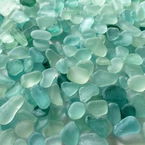 10-15mm seafoam sea glass sea foam sea glass crafts sea glass light aqua sea foam image 2