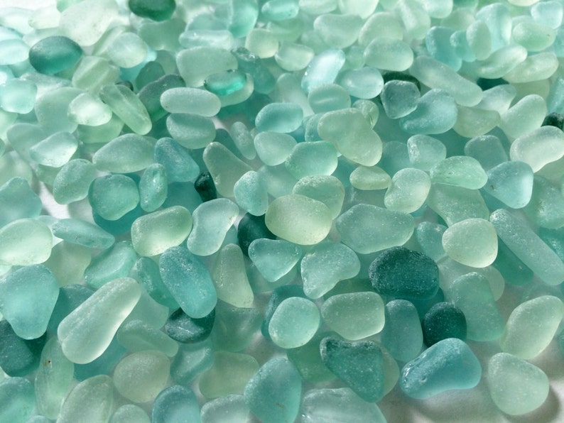 10-15mm seafoam sea glass sea foam sea glass crafts sea glass light aqua sea foam image 2