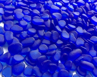 9-15mm 0.4"-0.6" tiny cobalt blue sea glass blue sea glass bulk sea glass cobalt seaglass blue small sea glass mosaic glass jewelry glass