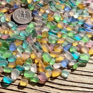 very tiny sea glass pastel sea glass colors mix tumbled sea glass bulk sea glass lot jewelry making supply seaglass pastel
