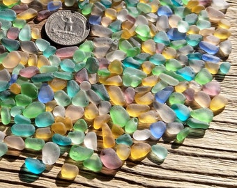 very tiny sea glass pastel sea glass colors mix tumbled sea glass bulk sea glass lot jewelry making supply seaglass pastel