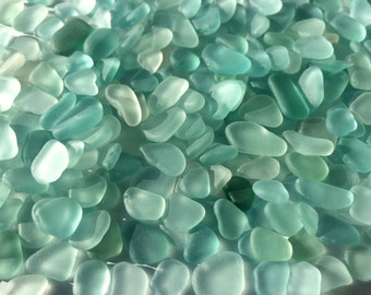 10-15mm 0.4"-0.6" Light Seafoam Green Blue tumbled sea glass aqua sea glass bulk sea glass stones sea glass sea foam sea glass lot