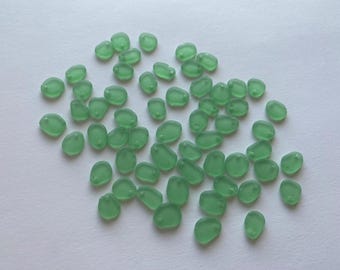 10-13mm Light Green Seafoam sea glass beads seaglass pendants