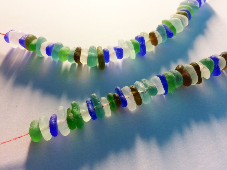 6-10mm very tiny drilled sea glass beads drilled holes sea | Etsy