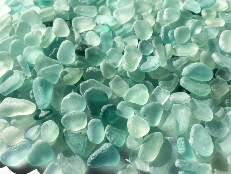 10-15mm seafoam sea glass sea foam sea glass crafts sea glass light aqua sea foam image 1