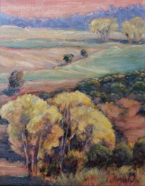Original landscape painting Colorado art landscape art Etsy