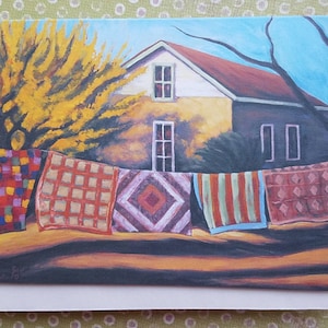 Note Cards, Cards with Quilts, 4 pk cards, Gift for Quilter