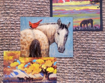 Horse Magnets Assortment, gift for horse lovers, small gift