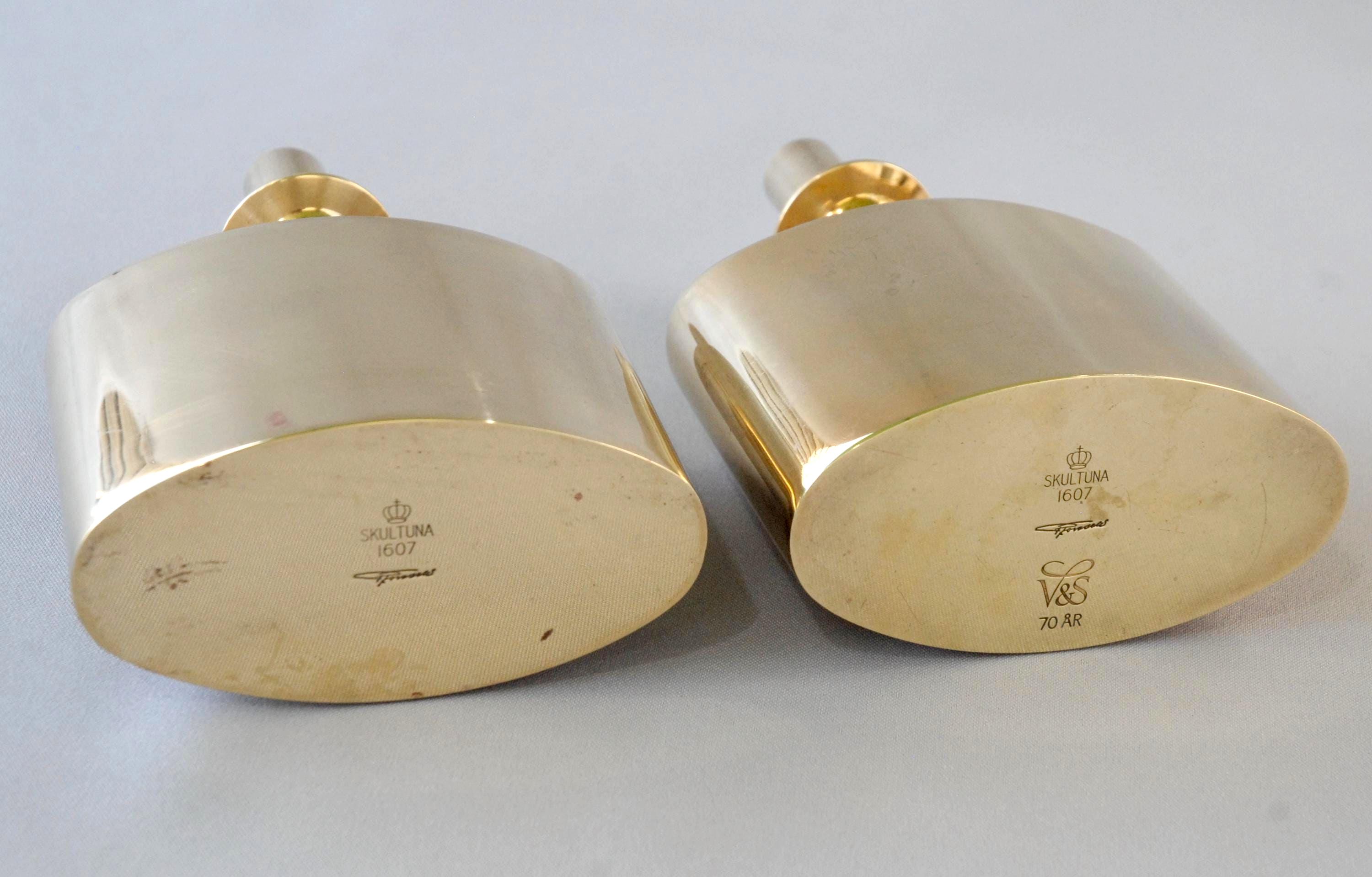 SKULTUNA 23 カラット ゴールド メッキ デキャンタ PIERRE FORSSELL