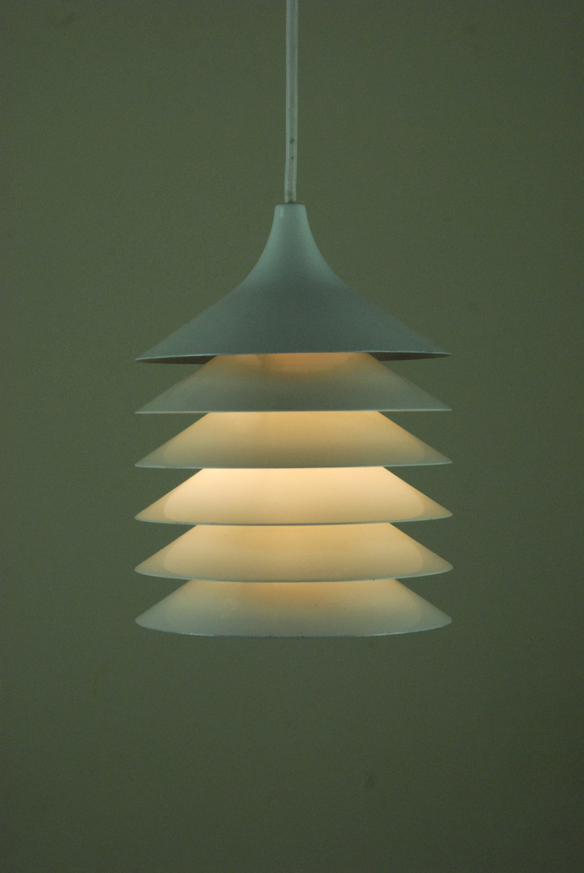Ikea Vintage Plafonnière Lamp Opaline Wit Glas., Plafonniere, Vintage