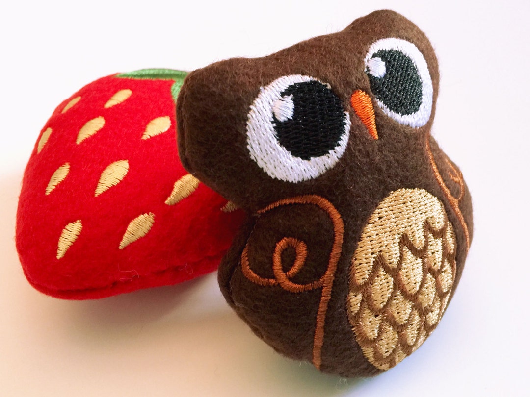 Pin Cushion Owl Pin Cushion Strawberry Pin Cushion Pincushions Etsy