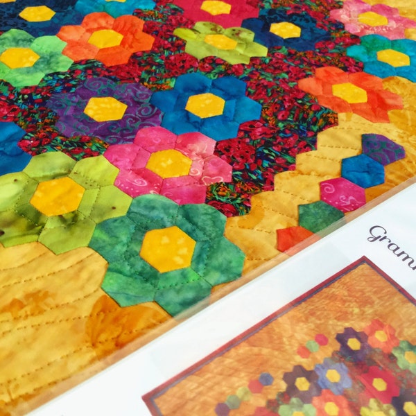 Gramma's Flower Garden Quilt Pattern, Grandma's Flower Garden