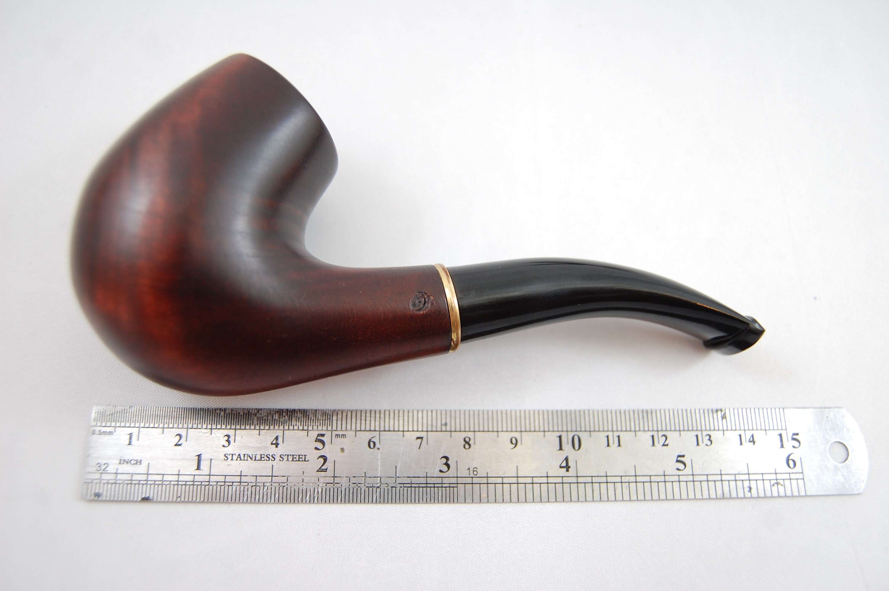 Wooden Hand Made Bent Tobacco Smoking Pipe for 9 mm filter or Etsy