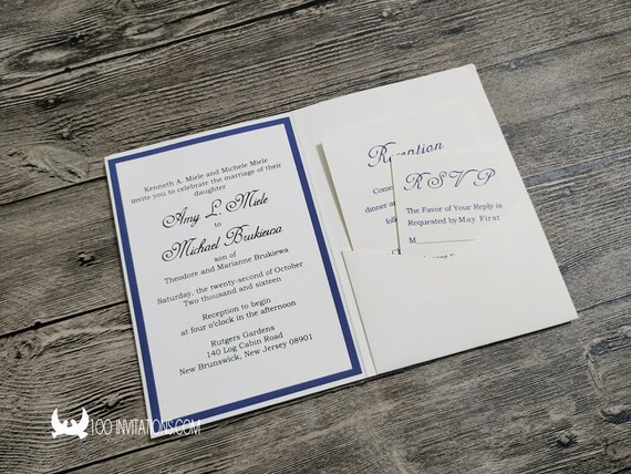 Elegant Laser Cut Wedding Invitationcustom Laser Cut Wedding Etsy