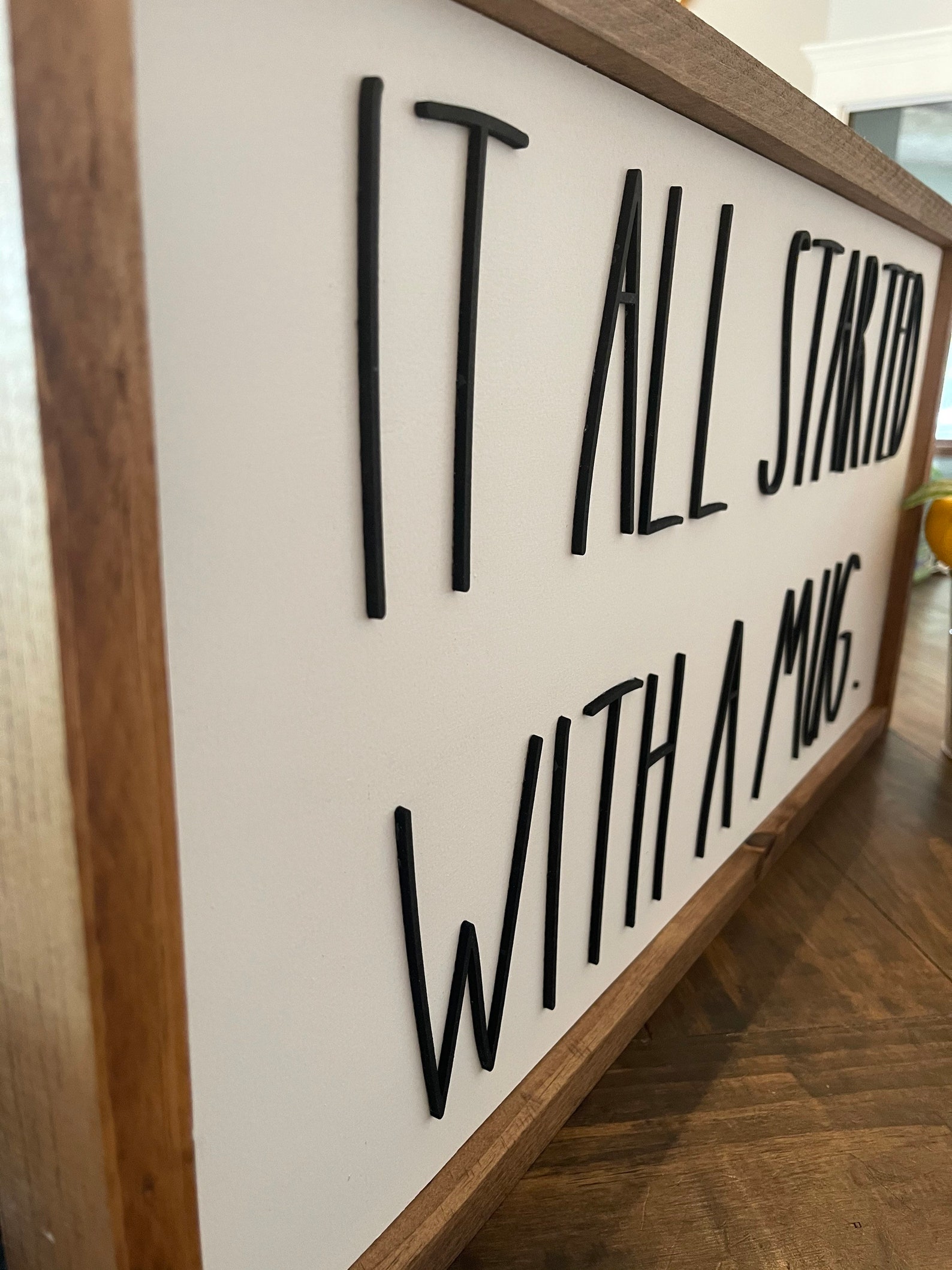 Rae Dunn Inspired 3D Wood Sign - Etsy