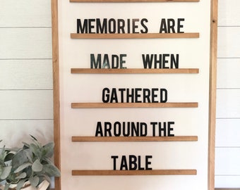 Letter Board Wood Sign Set|3D| Wood|Large