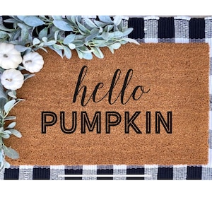 Hello Pumpkin|Doormat
