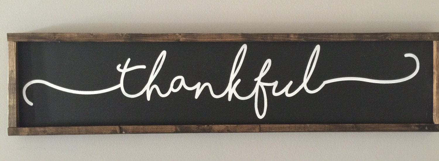 Thankfulwood Sign - Etsy