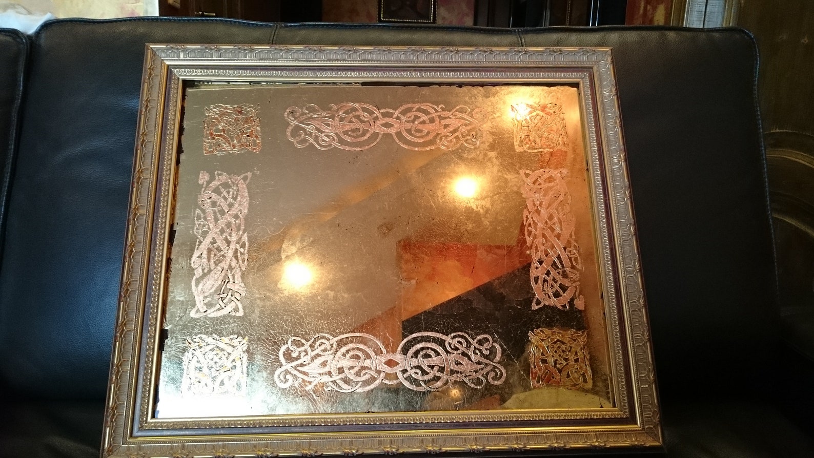 Wall mirror celtic knot Gold mirror Decorative mirrors Celtic Etsy