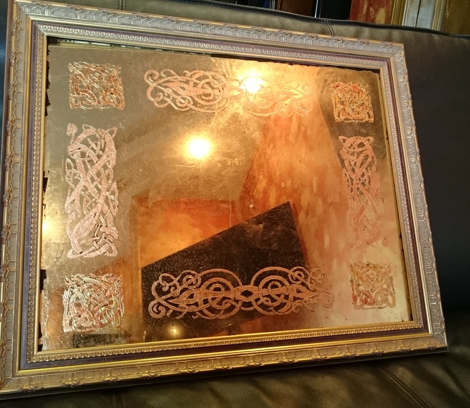 Wall mirror celtic knot Gold mirror Decorative mirrors Celtic Etsy