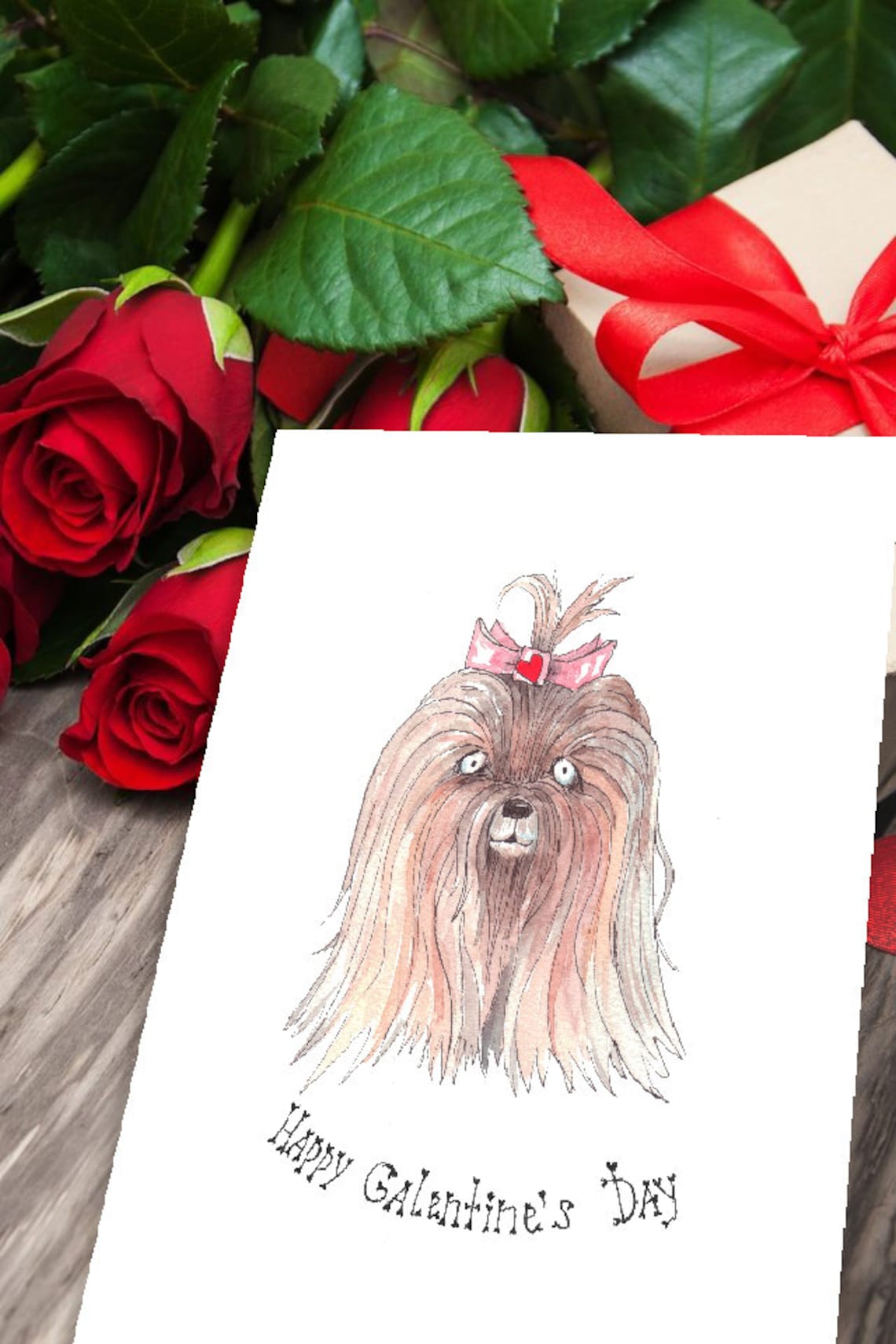 Galentines Day Card Funny Dog Cards Dog Greeting Card Dog  Etsy