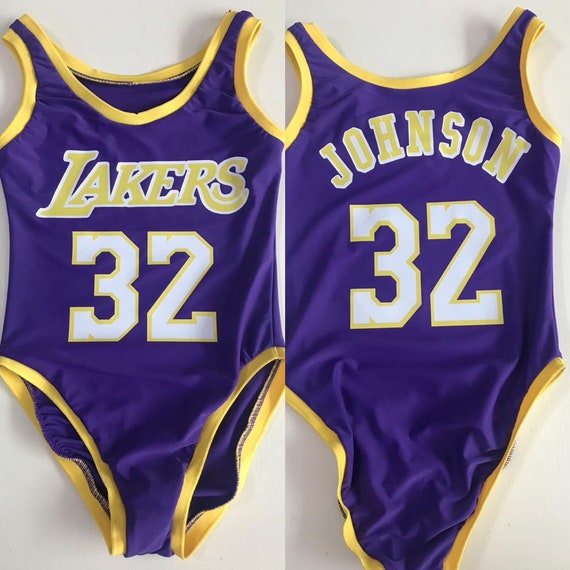 womens lakers bodysuit