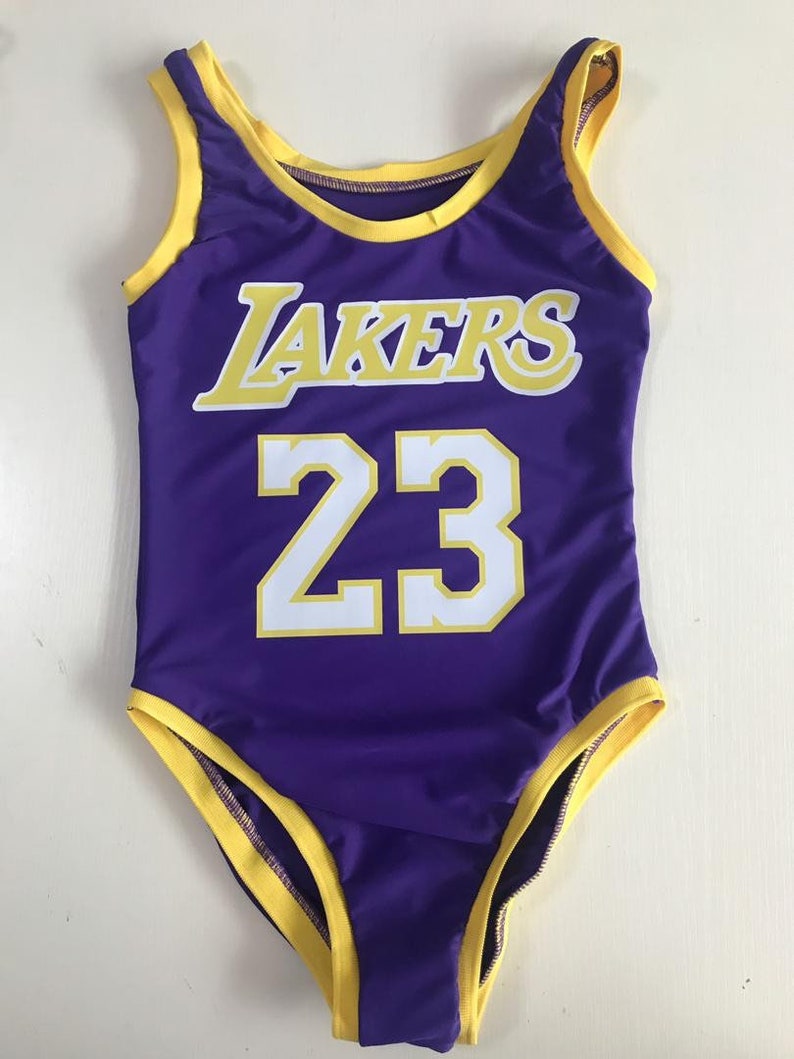 Lebron James Lakers Basketball Jersey Bodysuit Etsy