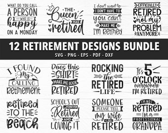 Retired 2026 Svg Bundle, Retirement Svg for Shirts Tumblers and Mug, Cut Files, Retirement Gifts, Retirement Quotes Svg, Retirement Cup Png