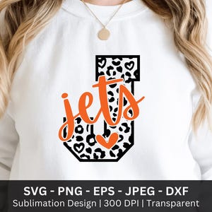 Jets Leopard Png, Jets Stolz SVG Png, Jets jubeln Mama, Jets Liebe Png, Schulgeist SVG, Spieltag Shirt, Jets SVG Png Download, Jets Maskottchen