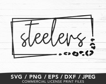 Team Spirit Shirt Svg, Steelers Team Mascot Png, Commercial Use, Steelers Svg, Sports Svg Files for Shirts, Steelers School Team