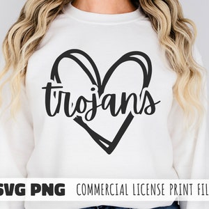 Trojans Svg Png School Spirit, Trojans Shirt, College Football Png, Trojans Trucker Hat, Svg Digital Download, Dtf Sublimation, 300 DPI Png