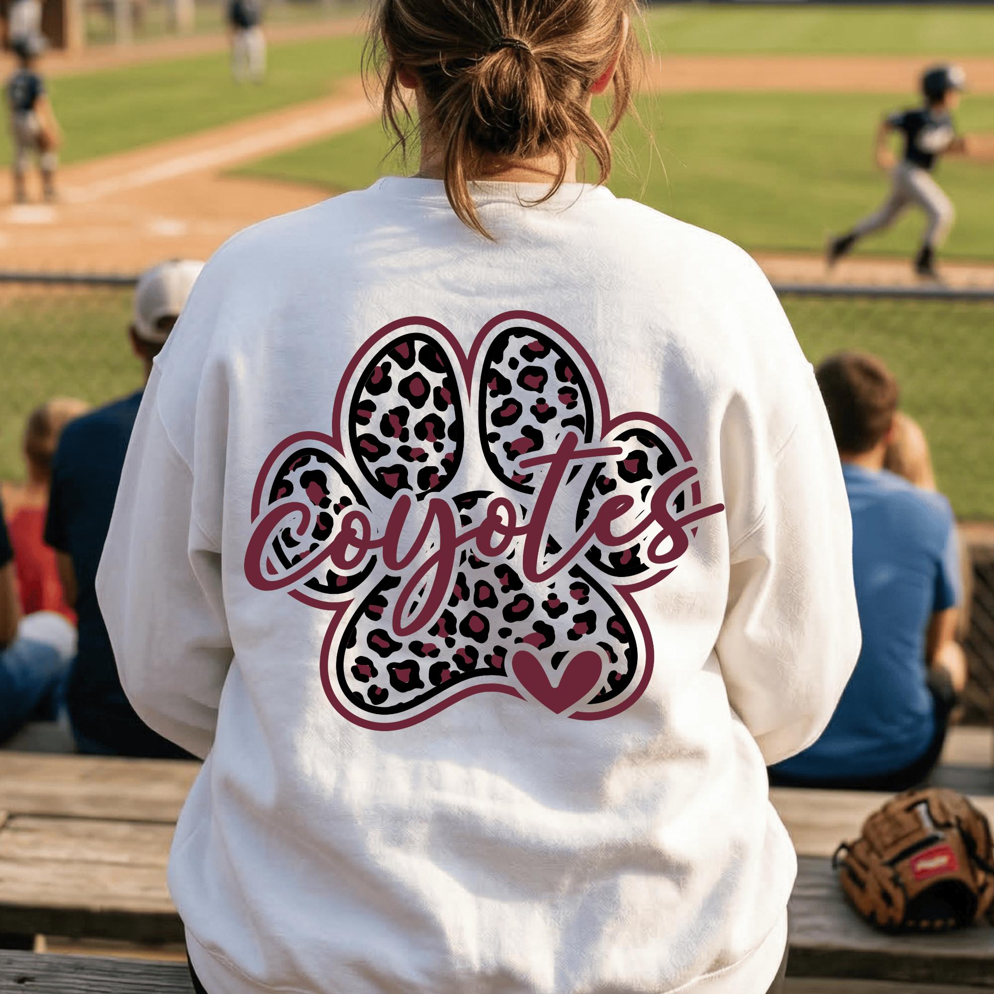 Go Yotes Script Maroon PNG Coyotes Leopard Paw, Coyotes Mascot Script PNG for ...