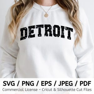 Detroit School Spirit Png, Detroit Mascot Svg, Detroit Distressed Typography, Detroit Svg Files, Detroit Softball Svg, Detroit Cheer Squad