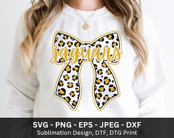 Jaguars Bow Png, Jaguars Mascot Svg, Leopard Bow Png, Sublimation Png t shirt, Jaguars High School Team, Jaguars Svg, Jaguars Digital Png