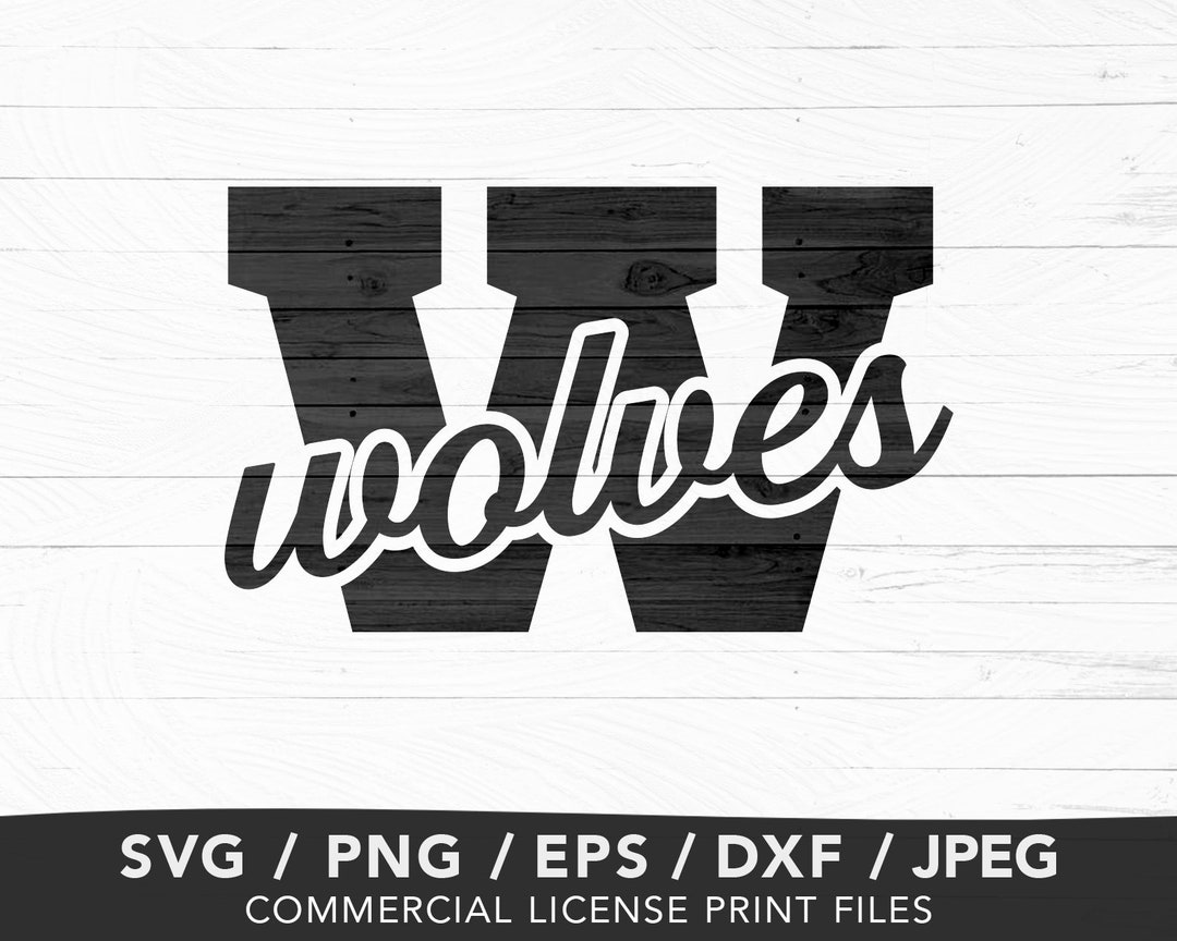 Wolves Svg Wolves Football Svg Wolves Mascot Wolves School Etsy