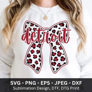 Detroit Bow Png, Detroit Leopard Png, Detroit Bow Png, Bogen Maskottchen Png, High School Team, Detroit Png, DTF Sublimation, Detroit Maskottchen Shirt