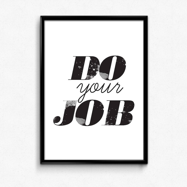 Do Your Job Etsy
