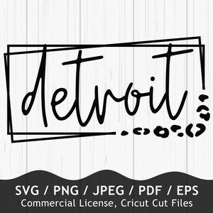 Detroit Svg, Vinyl Cut File, Detroit Png, Detroit Baseball Svg, Sports Fans Png, Detroit Team Spirit, Detroit t shirt, Sublimation Design