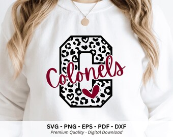 Colonels Svg, Colonels Png Files, Colonels Baseball Football Basketball Soccer School Mascot Shirt Png, Sublimation Design, Digital Download