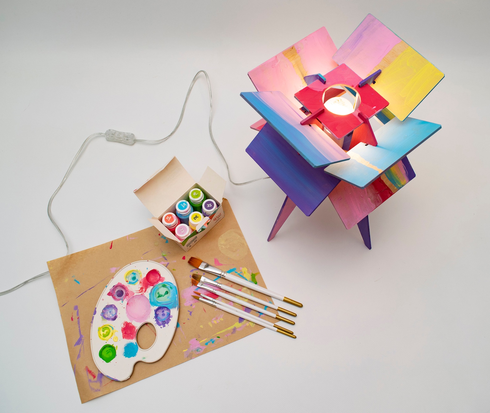 Make Your Own table Lamp DIY Kit Gift Creative gift lamp Your Etsy